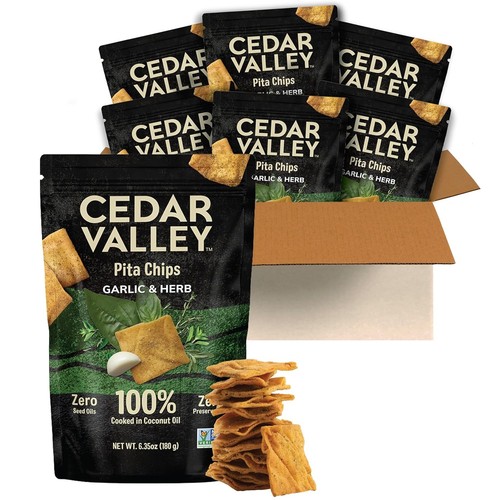 Cedar valley pita chips - valley,