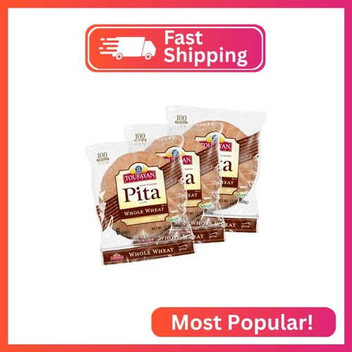Toufayan whole wheat pita - wheat,